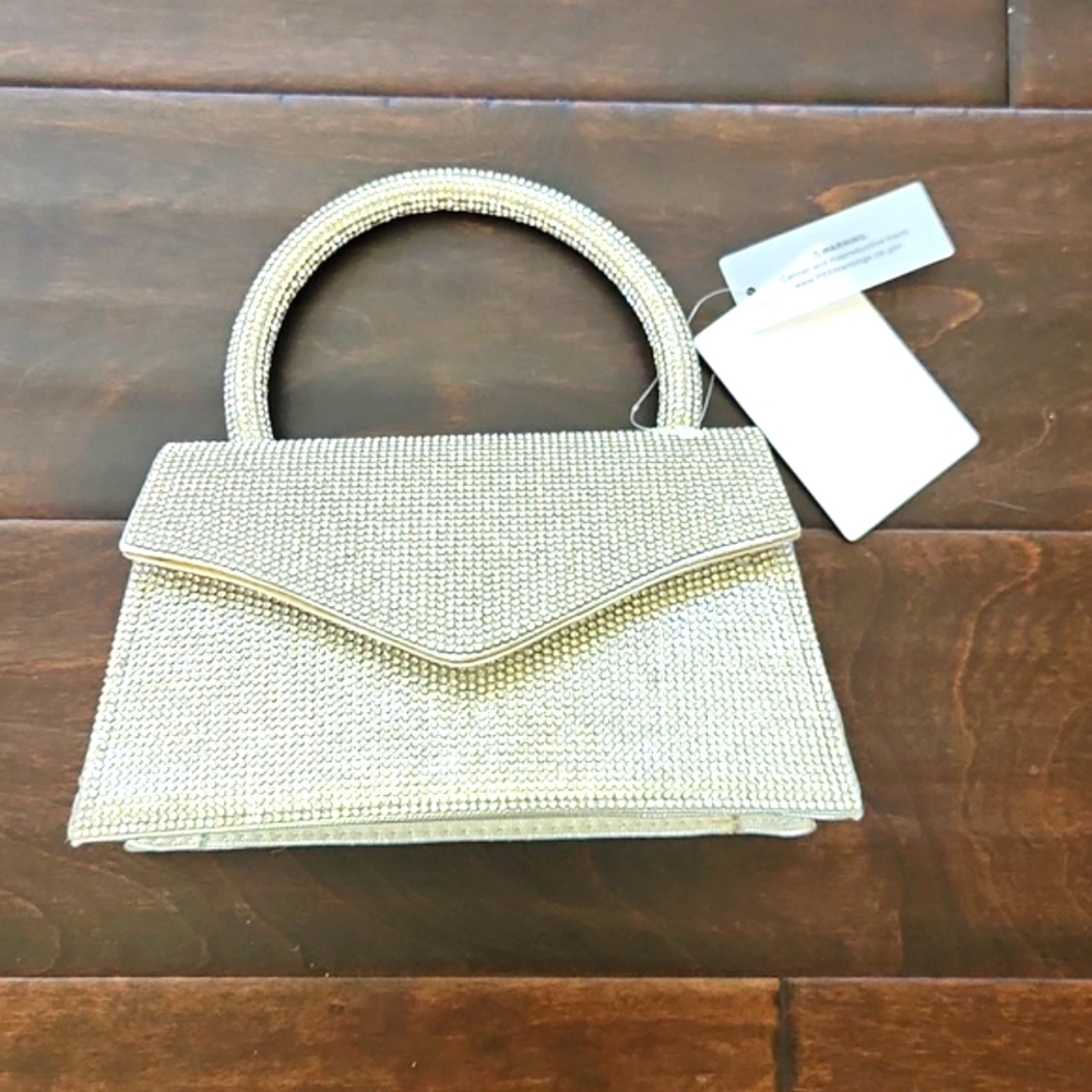Sparkly top handle purse NWT